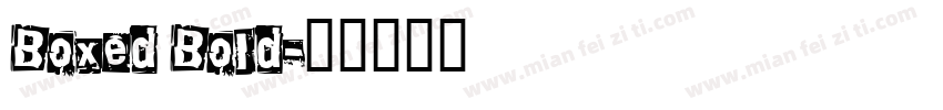 Boxed Bold字体转换